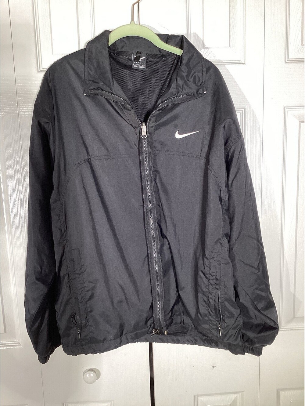 Vintage Y2K Nike Agassi Baggy Light Jacket Full Zip Black Men’s Size L